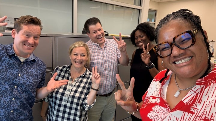 academic coaches having fun