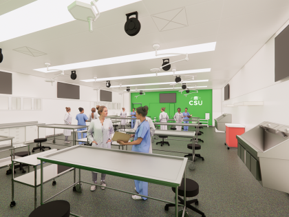 Rendering of future anatomy lab